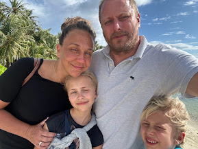 Familien på Maldiverne